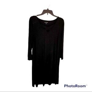Kim Rogers Black Women's Long Sleeve Dress Size Large